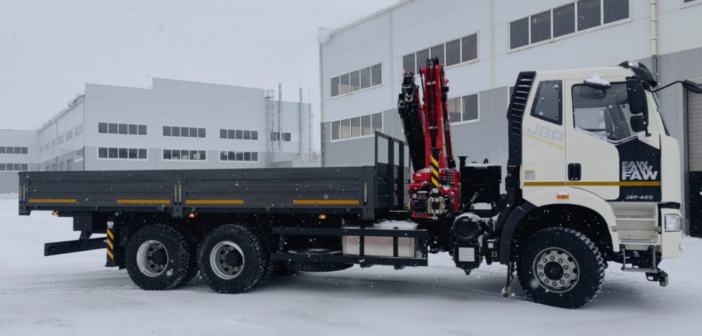 Бортовой FAW CA3250 С КМУ SUNHUNK K168