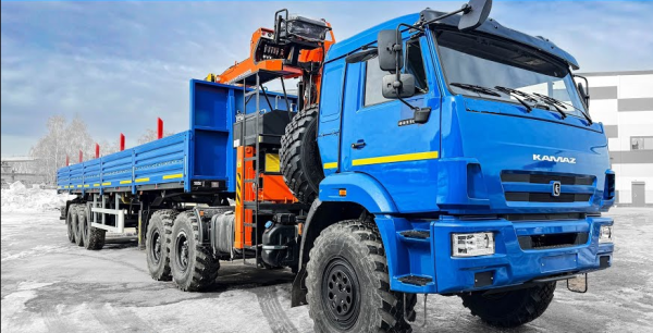 СЕДЕЛЬНЫЙ ТЯГАЧ КАМАЗ 43118 C КМУ HANGIL HGC 986