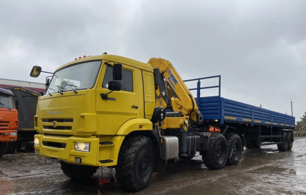 АВТОМОБИЛЬ СЕДЕЛЬНЫЙ ТЯГАЧ КАМАЗ 43118 КМУ XCMG SQZ160-4