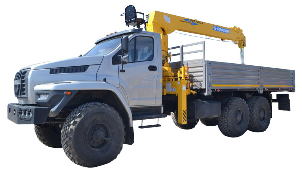 Бортовой Урал Next 4320 c КМУ Soosan SCS 736