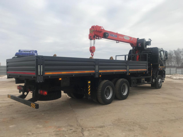Бортовой FAW CA3250 с КМУ Kanglim KS 2056