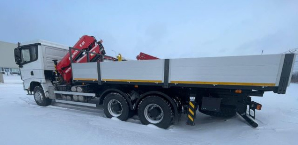 Бортовой Shacman 6x4 c КМУ SunHunk К-168