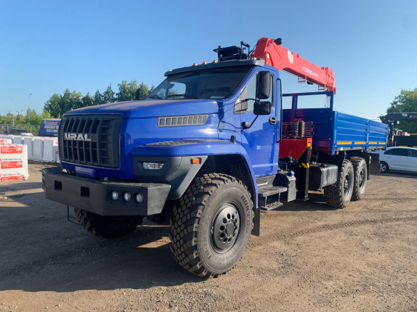 Бортовой Урал Next 4320 c кму Kanglim ks 1256 g-II