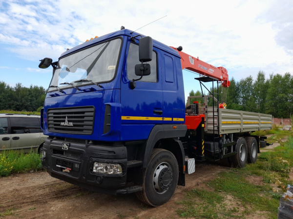 Бортовой МАЗ 6312 с КМУ Kanglim KS 1256 GII