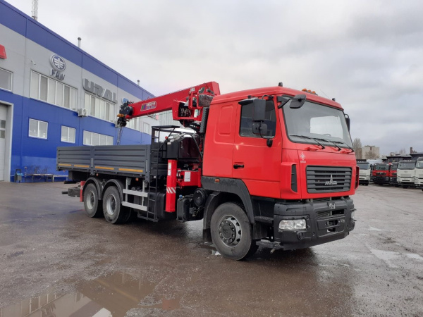 Бортовой МАЗ 6312 с КМУ HORYONG HRS 216
