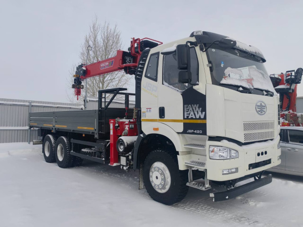 Бортовой FAW CA3250 С КМУ HORYONG HRS206