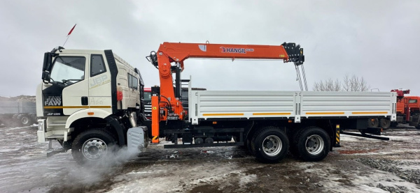 Бортовой FAW CA3250 С КМУ Hangil HGC 986