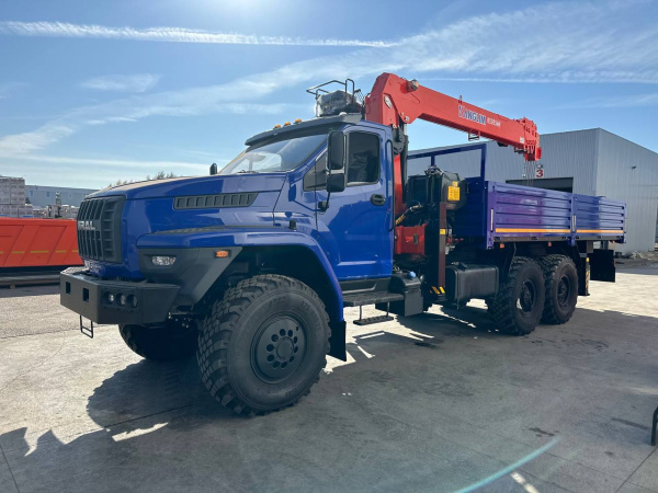 Бортовой Урал Next 4320 c кму Kanglim ks 2056