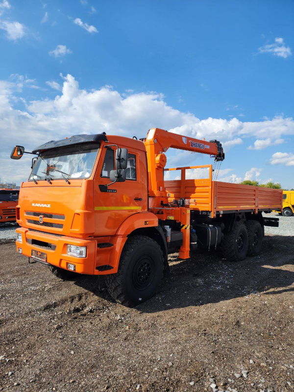АВТОМОБИЛЬ БОРТОВОЙ КАМАЗ 43118 C КМУ HANGIL HGC 515