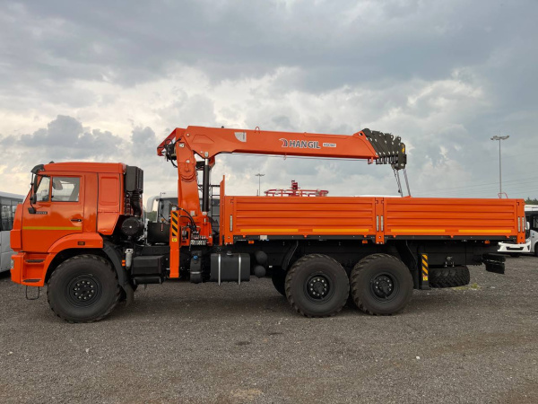 АВТОМОБИЛЬ БОРТОВОЙ КАМАЗ 43118 C КМУ HANGIL HGC 756