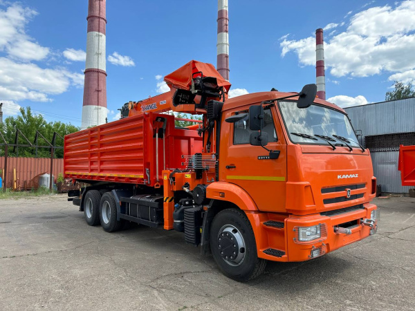 АВТОМОБИЛЬ САМОСВАЛ  КАМАЗ 65115 С КМУ HANGIL HGC 976