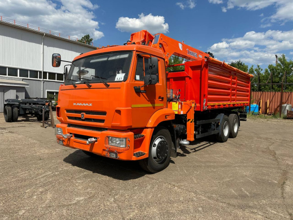 АВТОМОБИЛЬ САМОСВАЛ  КАМАЗ 65115 С КМУ HANGIL HGC 976