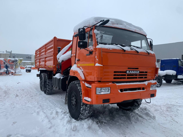 АВТОМОБИЛЬ САМОСВАЛ КАМАЗ 43118 С КМУ Sunhunk K-168-4
