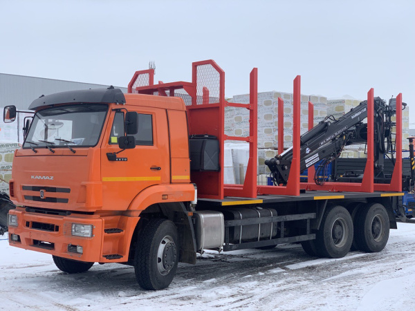 АВТОМОБИЛЬ ЛЕСОВОЗ КАМАЗ 6520 с ГМУ МАЙМАН-110S (ММ-110)
