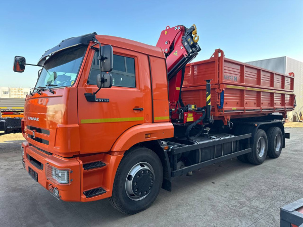 АВТОМОБИЛЬ Самосвал КАМАЗ 65115 с КМУ ИНМАН 150N