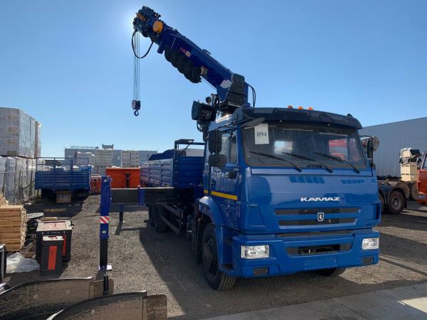 АВТОМОБИЛЬ БОРТОВОЙ КАМАЗ 65117 С КМУ DONG YANG 2036 С БУРОВЫМ ОБОРУДОВАНИЕМ